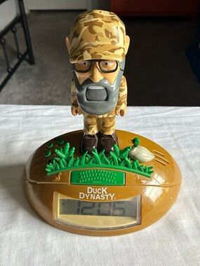 Duck Dynasty Camouflage Bobblehead Clock Untested